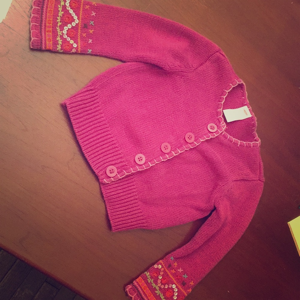 Knit button down sweater